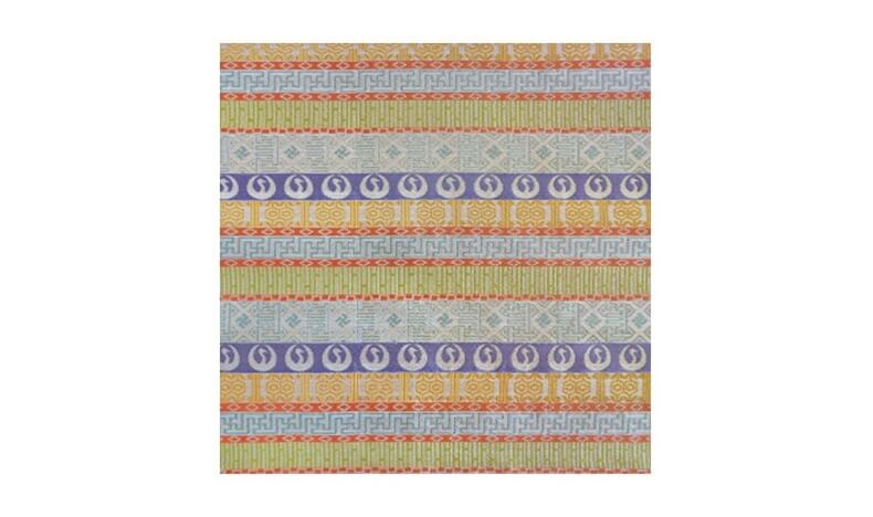 平安翔苑・唐物古帛紗 鶴丸段模様