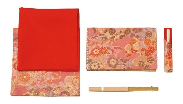 茶道具 お点前（お手前・おてまえ）セット お稽古セット女子用（交織） 濃ピンク(701617)