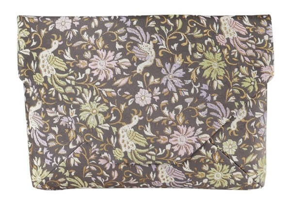 茶道具 数奇屋袋（すきやぶくろ） 数寄屋袋 唐草尾長鳥紋（正絹）(702211)