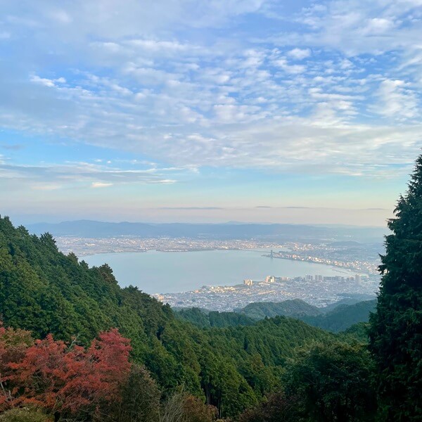 比叡山から望む琵琶湖