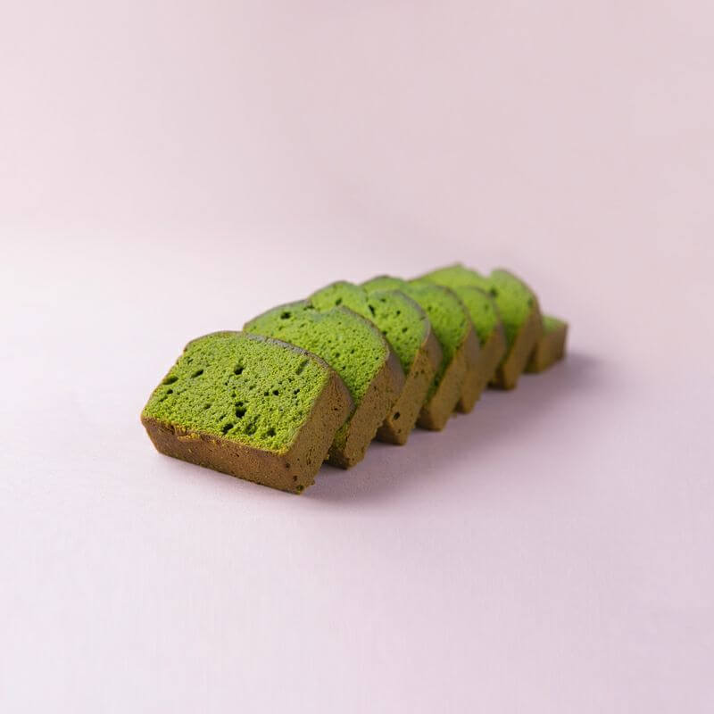 老舗茶舗千紀園の宇治抹茶とブランデーのパウンドケーキ