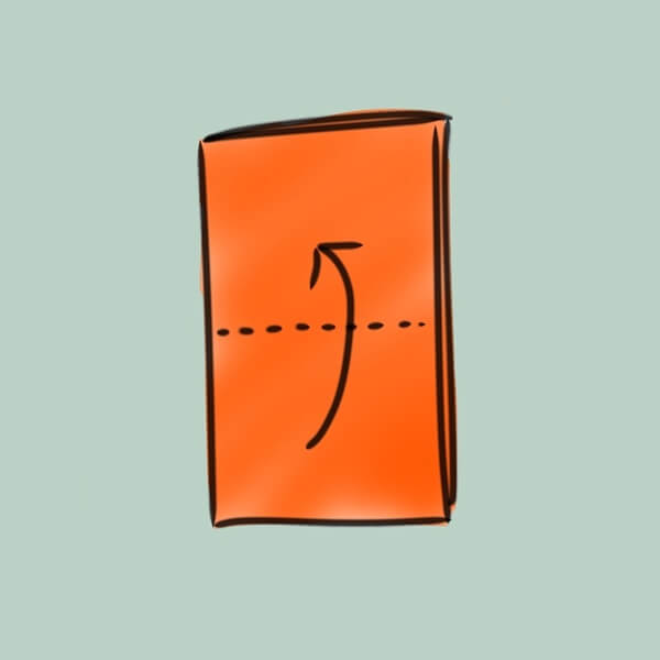 帛紗のたたみ方手順3(表千家)