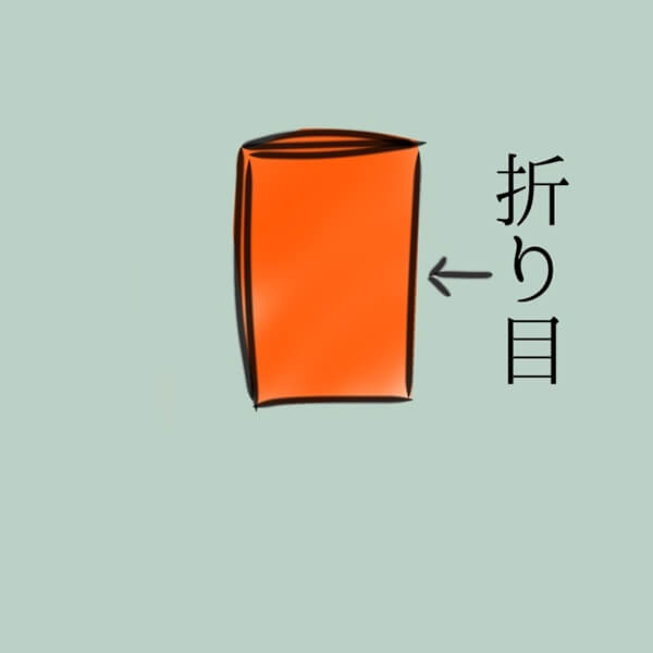 帛紗のたたみ方手順5(表千家)