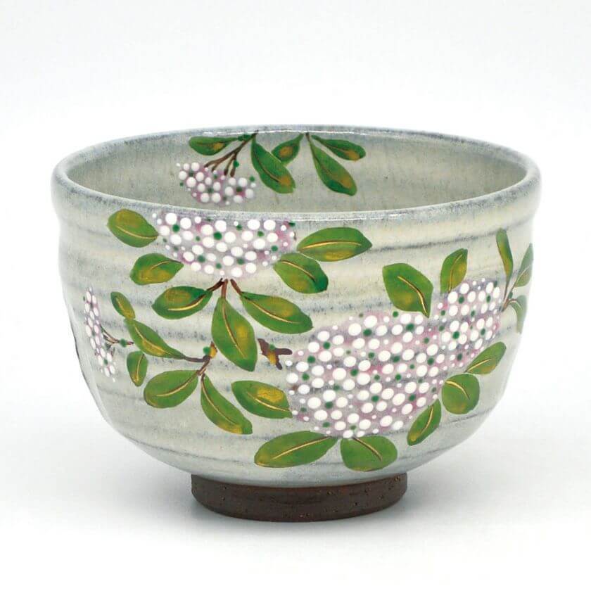 中村 清彩・茶碗 色絵 小手毬(107762)