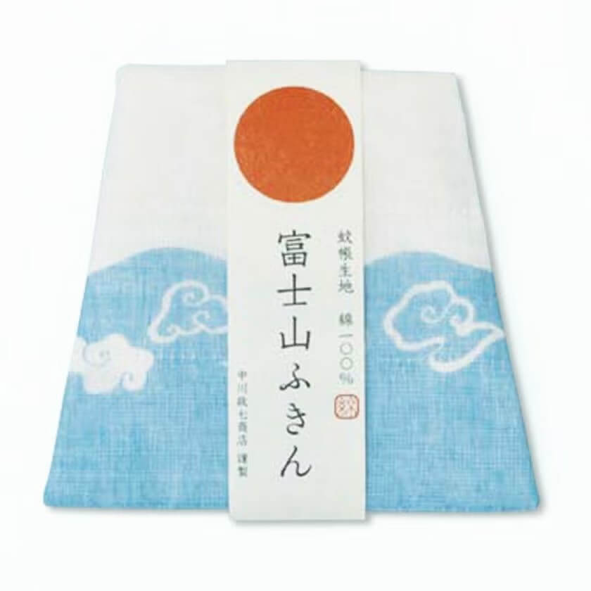 老舗茶舗千紀園の茶道具「水屋道具 かや織ふきん 富士山」