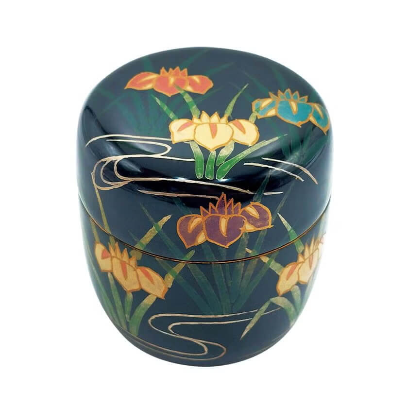 中村 湖彩・中棗 黒 花菖蒲(106320)