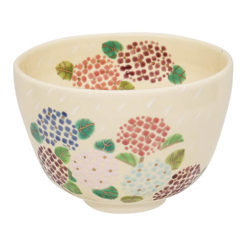 加藤 起楽・茶碗 色絵 紫陽花(702360)