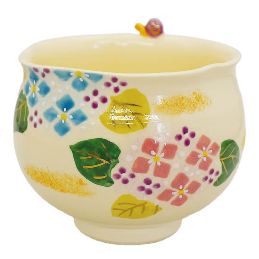 竹中 洸祥・京焼 色絵茶碗 紫陽花(801341)