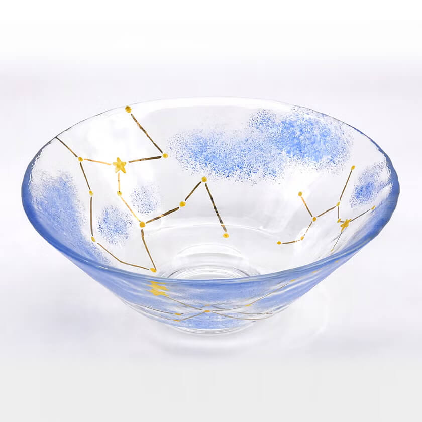 水出 宋絢・平茶碗 義山 夏の星(超耐熱)(107838)