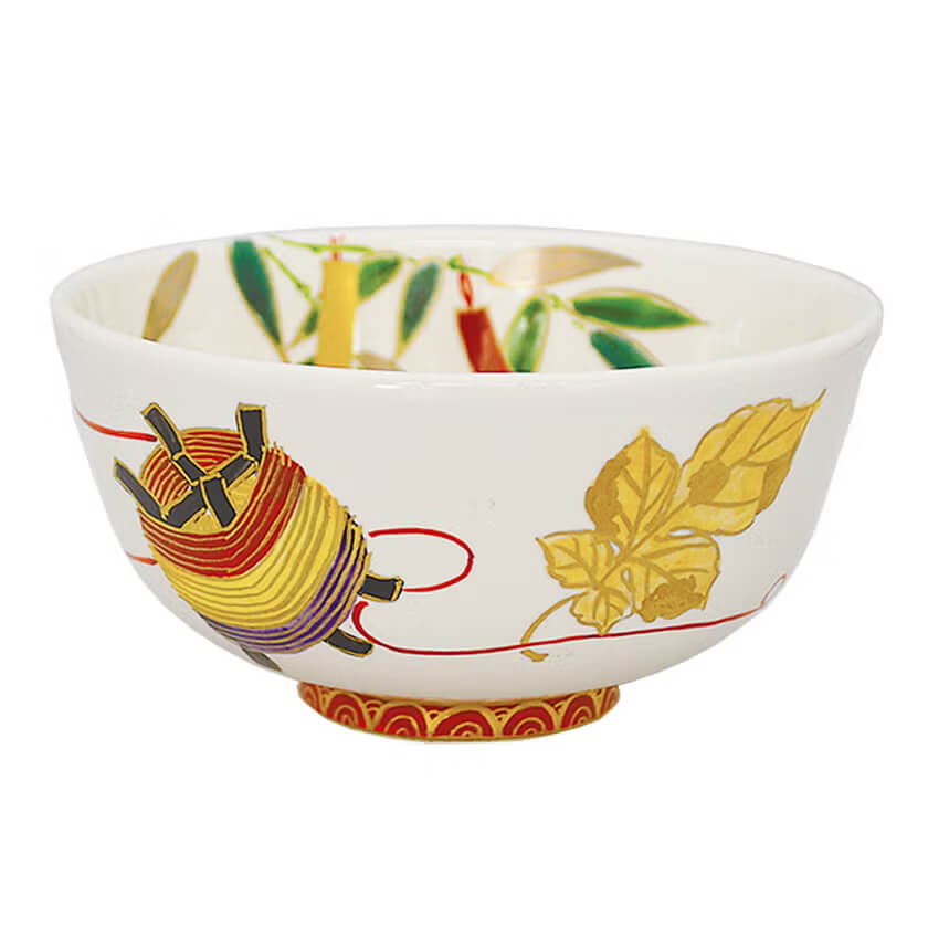 山岡 善昇・白釉茶碗 七夕801449