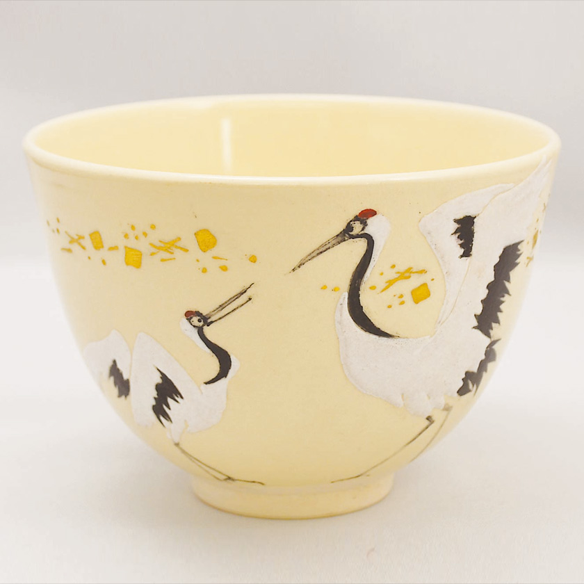 茶道具　通次阿山　色絵　青楓　茶碗 茶道具 通次阿山 色絵 青楓 茶碗 Yahoo!オークション - 【古美味