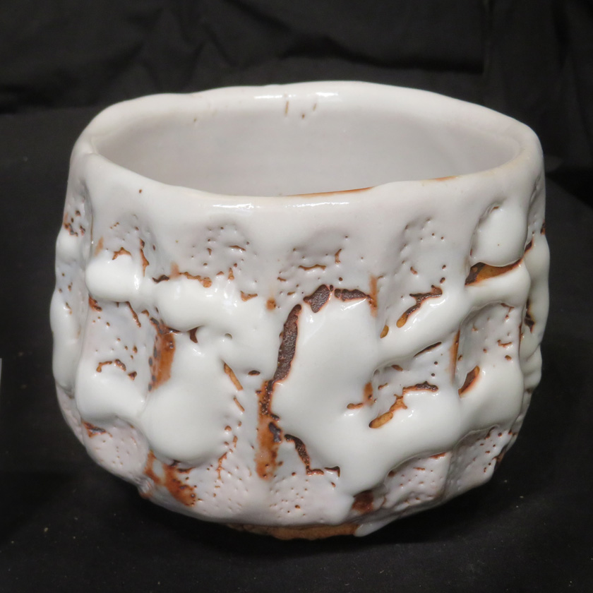 木戸貞昭 伊賀茶碗 茶道具 抹茶茶碗（まっちゃちゃわん） 備前 黒ひだすき 茶碗