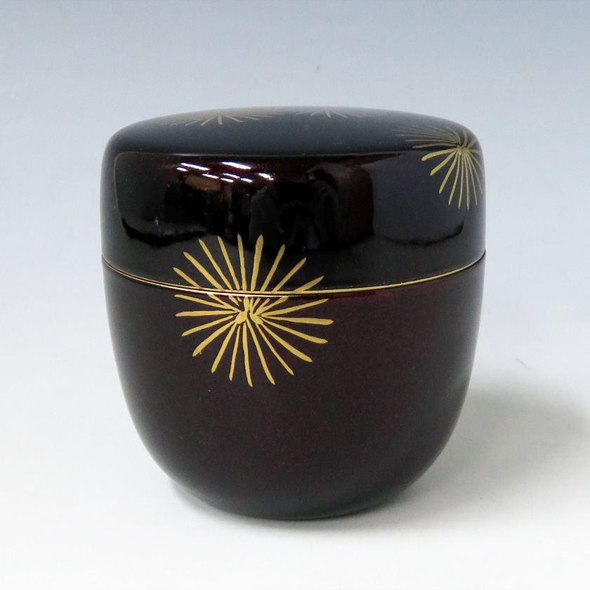 イ267 棗『道場江春』『唐松　中棗　共箱』漆塗　螺鈿細工　茶道具 イ267 棗『道場江春』『唐松中棗共箱』漆塗螺鈿細工茶道具