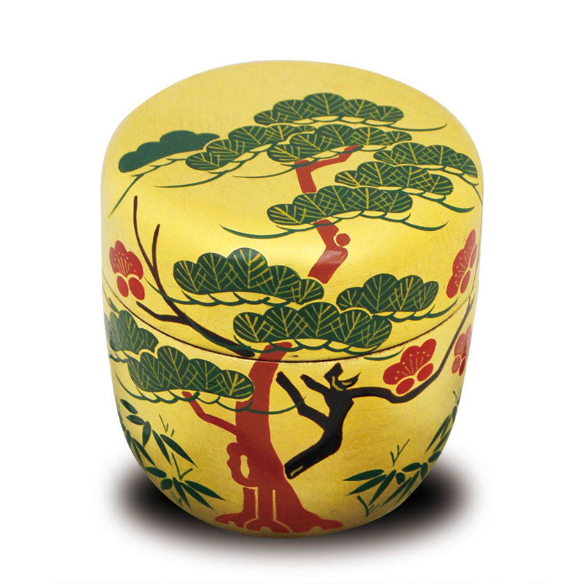 茶道具 中棗 金箔 梅 光琳作 【公式通販】 茶道具 中棗 金箔 梅 光琳作 【公式通販】