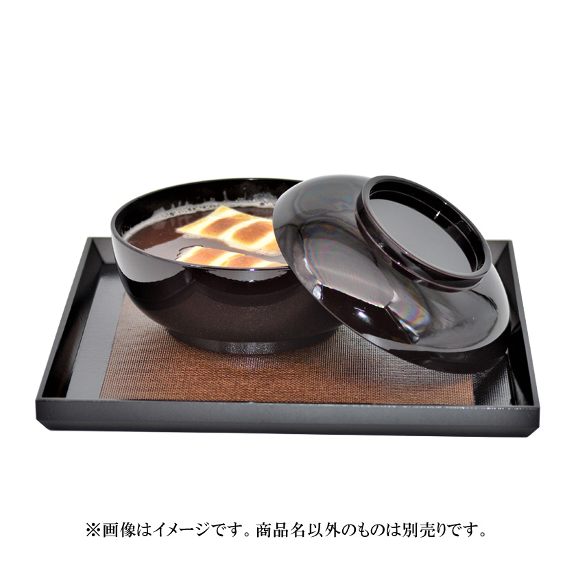 茶道具 懐石道具（かいせきどうぐ） 菓子椀 溜内黒 合成5客入