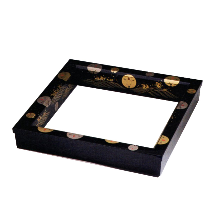 茶道具 炉縁（ろぶち） 尾張大納言好写 玉兎蒔絵 炉縁 干支 奥津