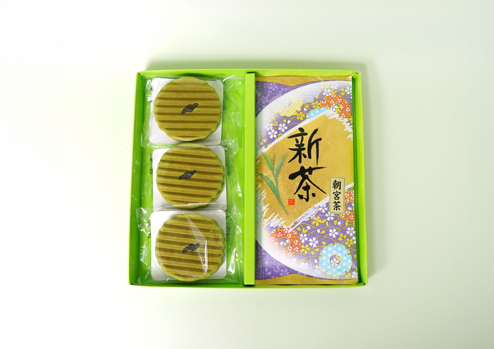 新茶と宇治抹茶ヴァッフェル詰合せ