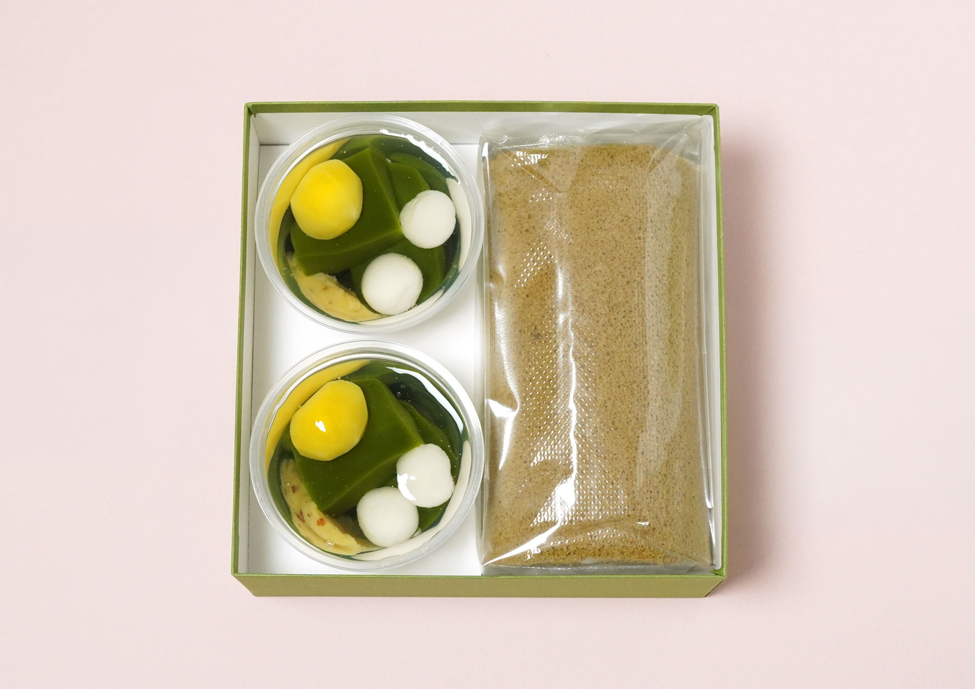 秋のゼリーとほうじ茶ロールケーキ詰合せ ギフト箱