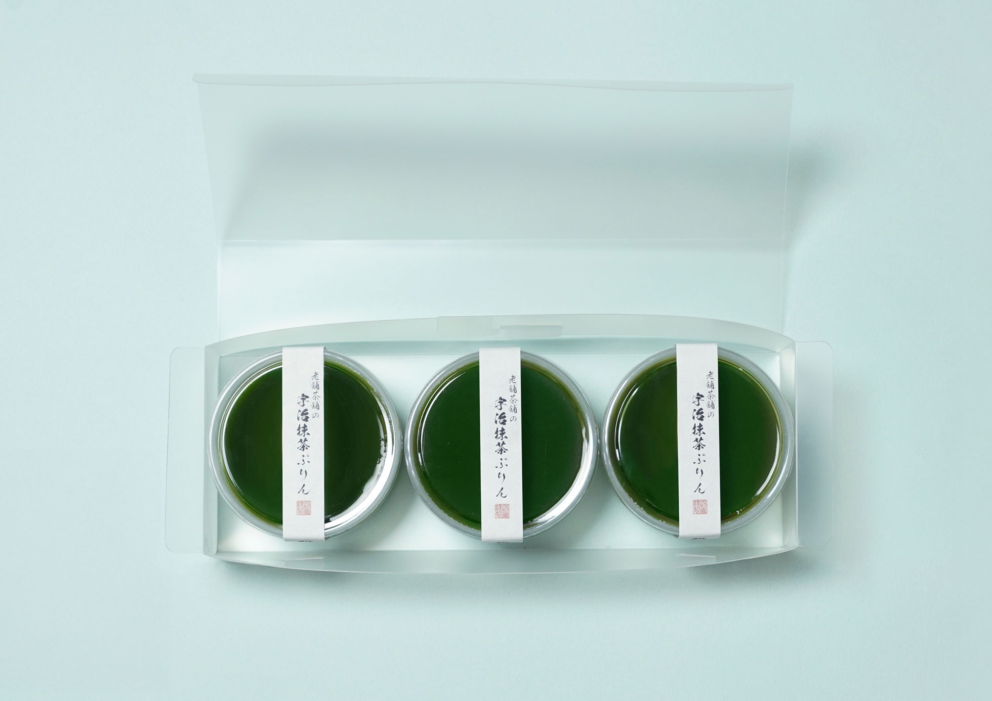 京都宇治抹茶を贅沢に使用した宇治抹茶ぷりん3個入